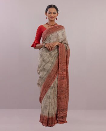 Bee Balm drape half silk