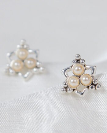 Borage Silver Earrings