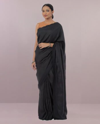 Charcoal beauty kantha silk saree