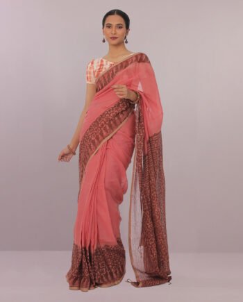 Dianthus cotton saree