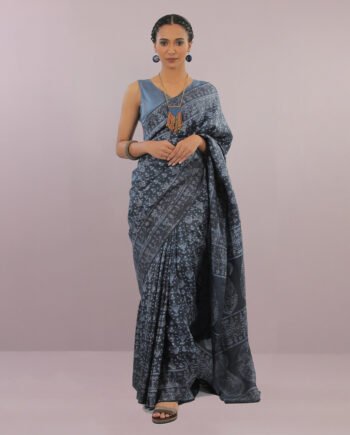 Ipomoea Balaka Silk Saree