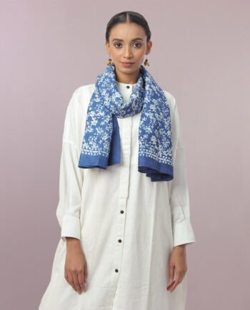 Ipomoea Silk Kantha Scarf