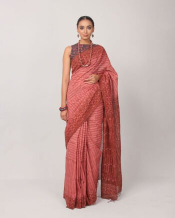 Marsala(Re-Dyed) Cotton Kota Saree