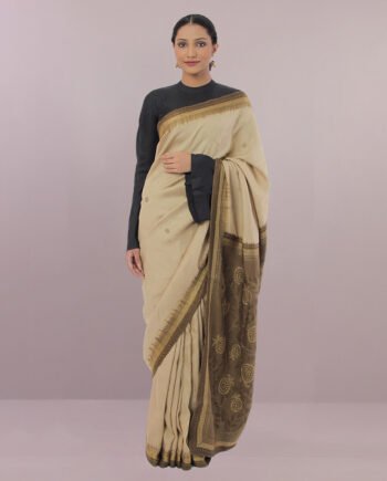 Mint Julep kantha silk saree