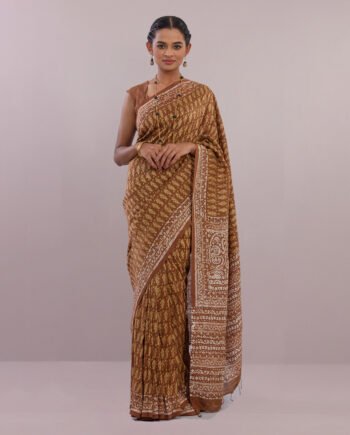 Oblong Half Silk Saree