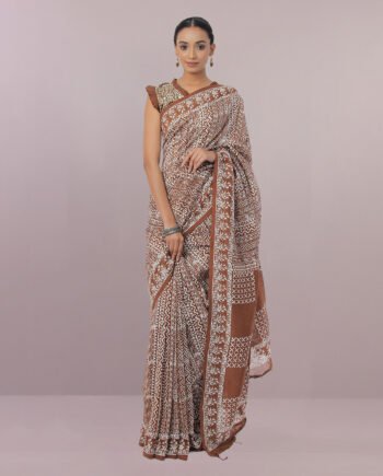 Rosewood maroon red oxide half silk